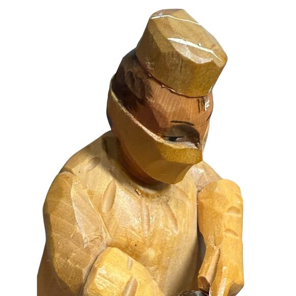 Vintage ANRI Figure Surgeon Cardiologist Wood Carving Handcrafted Italy Doctor - Picture 7 of 14